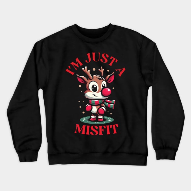 I’m a Misfit // Rudolph Crewneck Sweatshirt by Trendsdk